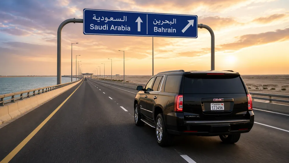 طريق سفر بري خاص بين البحرين والسعودية ودول الخليج