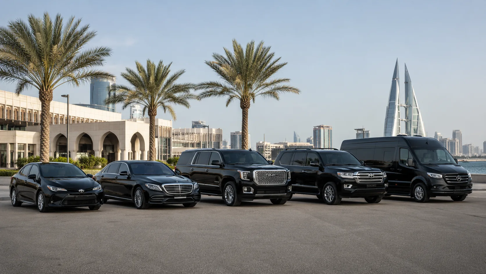 Examples of private transport vehicle options in Bahrain